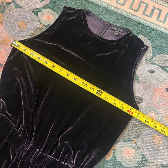 Eileen Fisher Jumpsuit Womens XXS Nocturne Velvet Cropped Wide Leg Sleeveless - Picture 11 of 16